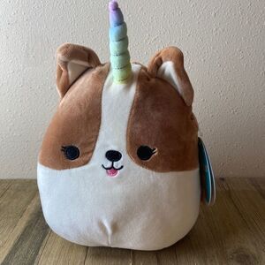 Unicorn Corgi Dog Squishmallow NWT